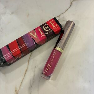 Urban Decay Vice Liquid Lipstick in WSM. Vibrant pink lip gloss! Waterproof